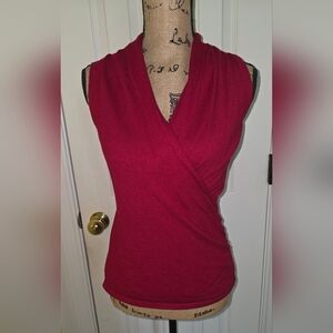 LOFT Rich Red Knit Fabric